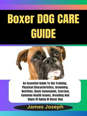 cover image of Boxer DOG CARE GUIDE